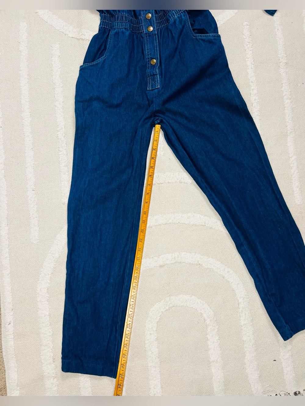 Vintage Dreams 1980s Denim Jumpsuit – 100% Cotton – Size Medium - Picture 11 of 14
